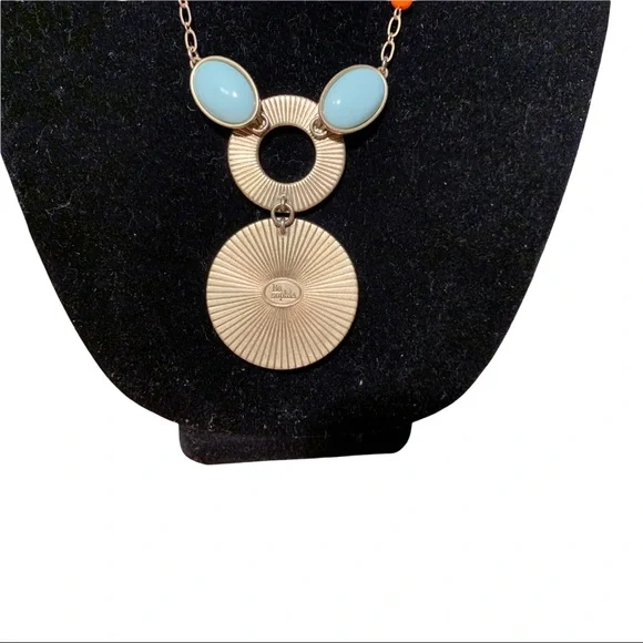 Vintage Midwestern Southern Aztec Style Beaded Drop Pendant Necklace - Picture 3 of 4